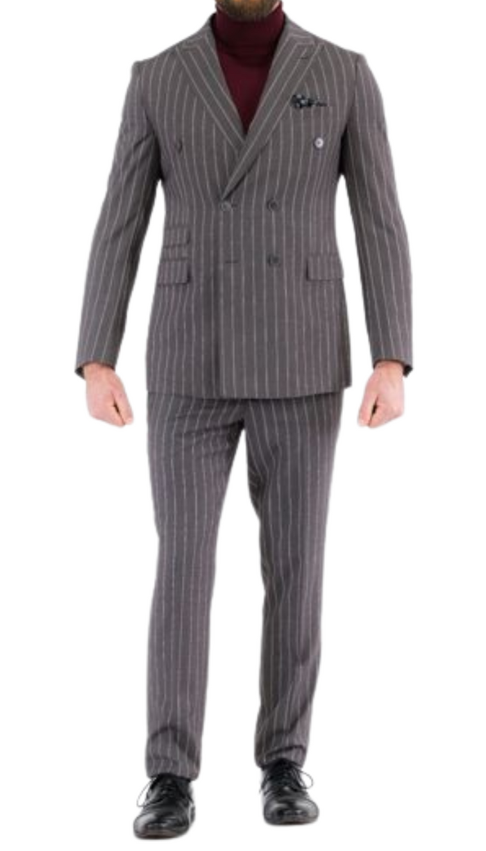 Newbury Peak Lapel Double Breasted Slim Fit Suit