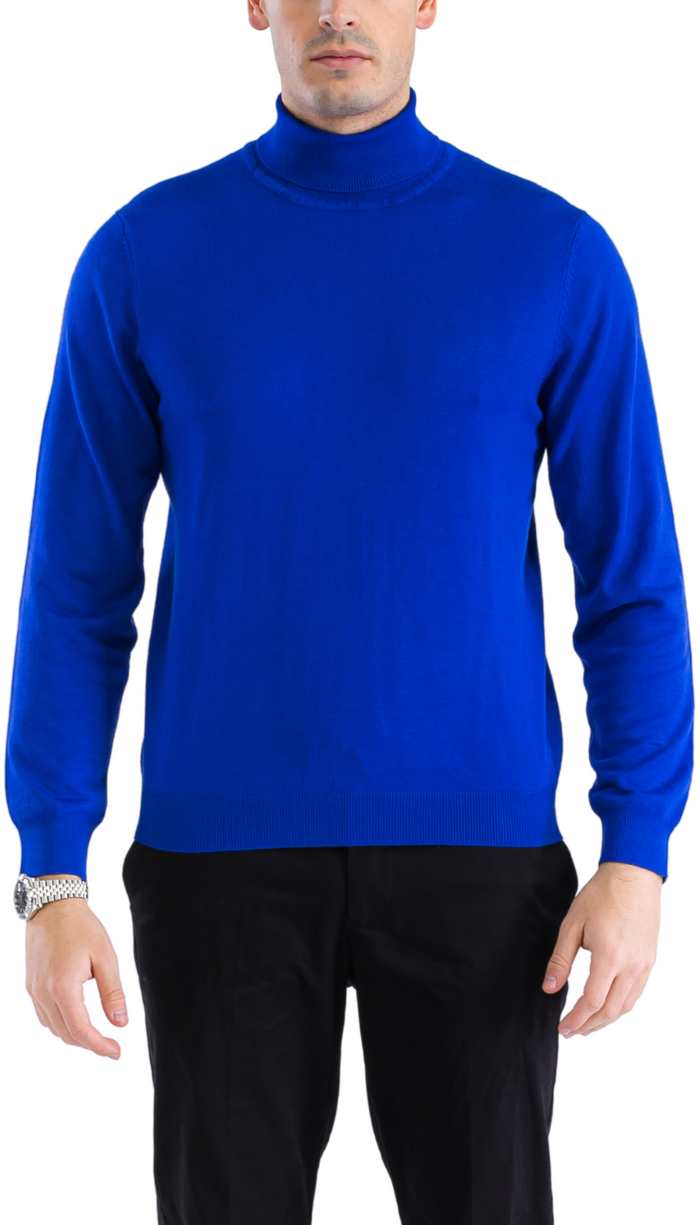 MENS INDIGO PULLOVER TURTLENECK SWEATER