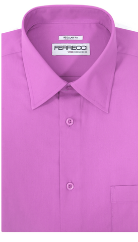 Ferrecci Virgo Lavender Regular Fit Dress Shirt