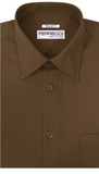 Ferrecci Virgo Brown Regular Fit Dress Shirt