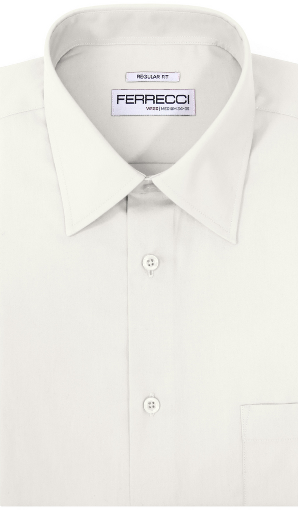 Ferrecci Virgo White Regular Fit Dress Shirt