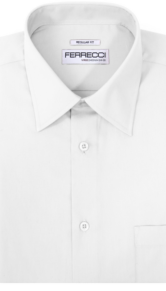 Ferrecci Virgo Snow White Regular Fit Dress Shirt