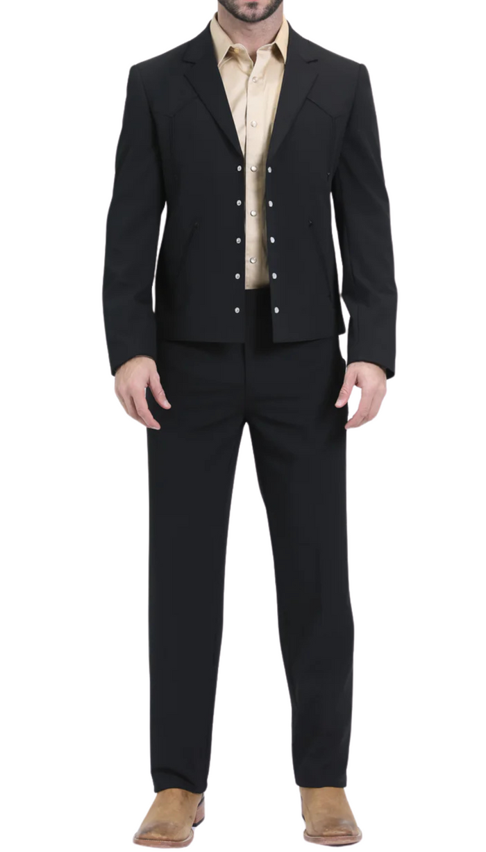 Men's Black Western Suit Set