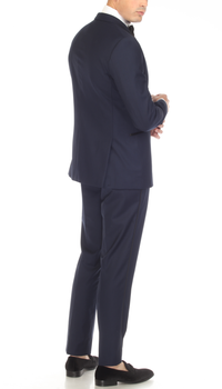 Bronson Navy Slim Fit Notch Lapel Tuxedo