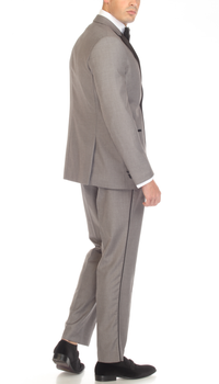 Bronson Grey Slim Fit Notch Lapel Tuxedo