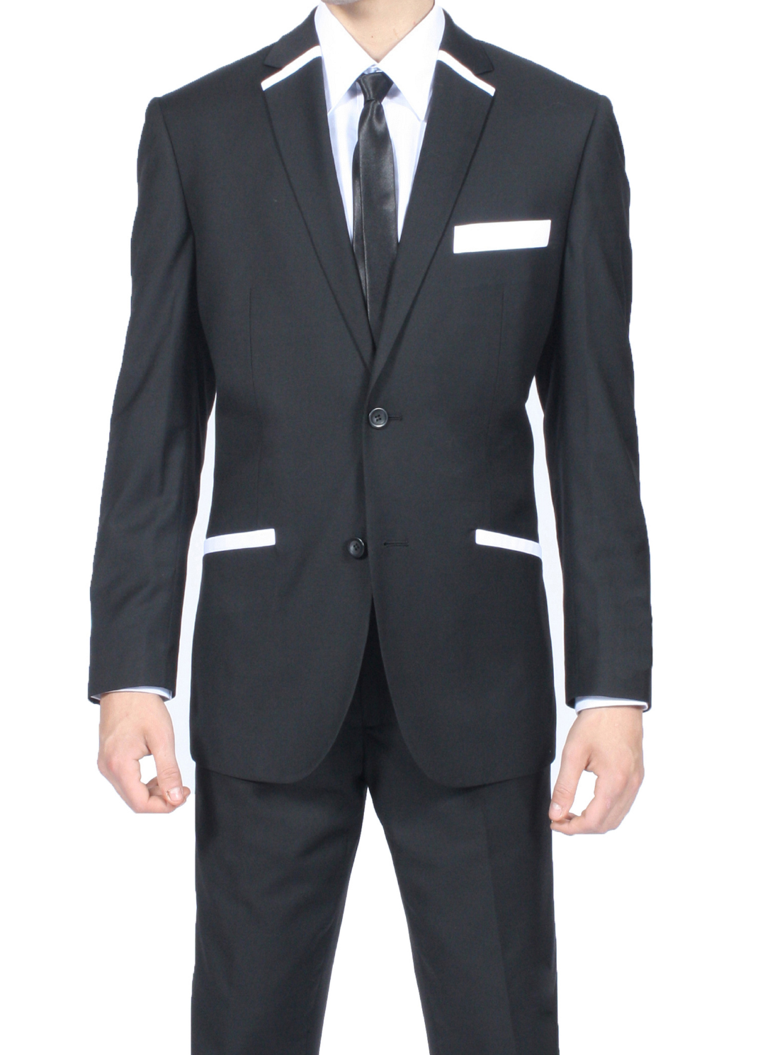 Ferrecci Jersey Boy Classic Blazer in Black/White