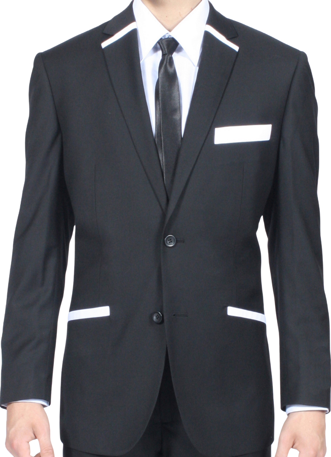 Ferrecci Jersey Boy Classic Blazer in Black/White