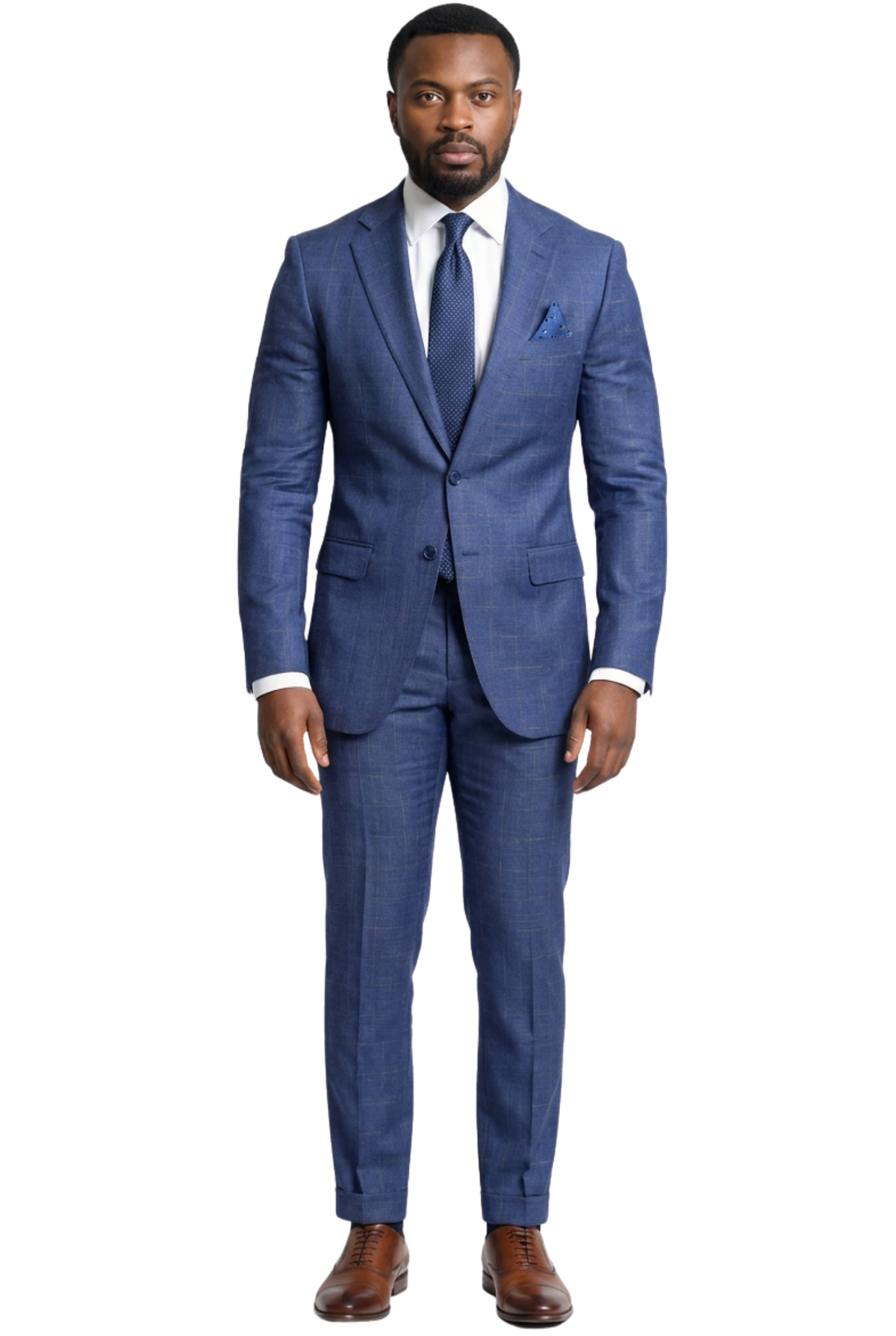 Ferrecci Harwin Mens Hunter Green Textured Tweed Suit.