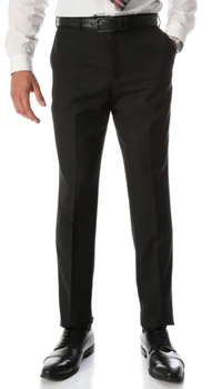 Ben Black Wool Blend Modern Fit Traveler Pants