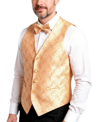 Ferrecci Mens PV50-8 Orange with Orange Back Vest Set