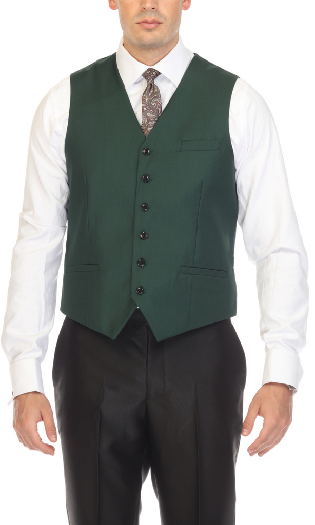 Solo Adjustable Casual & Formal Hunter Green Vest