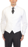 Solo Adjustable Casual & Formal White Vest