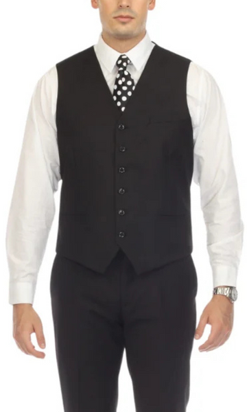 Solo Adjustable Casual & Formal Black Vest