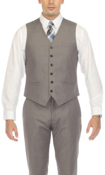 Solo Adjustable Casual & Formal Light Grey Vest