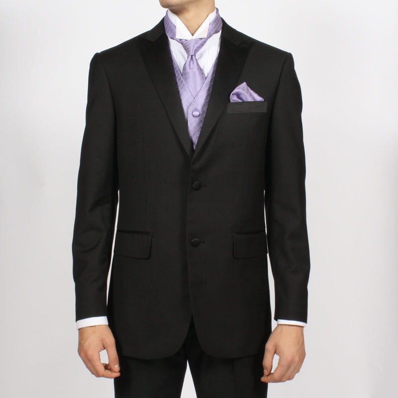 Ferrecci Mens PV300 - Lilac with Black Back Adjustable Diamond Vest Set