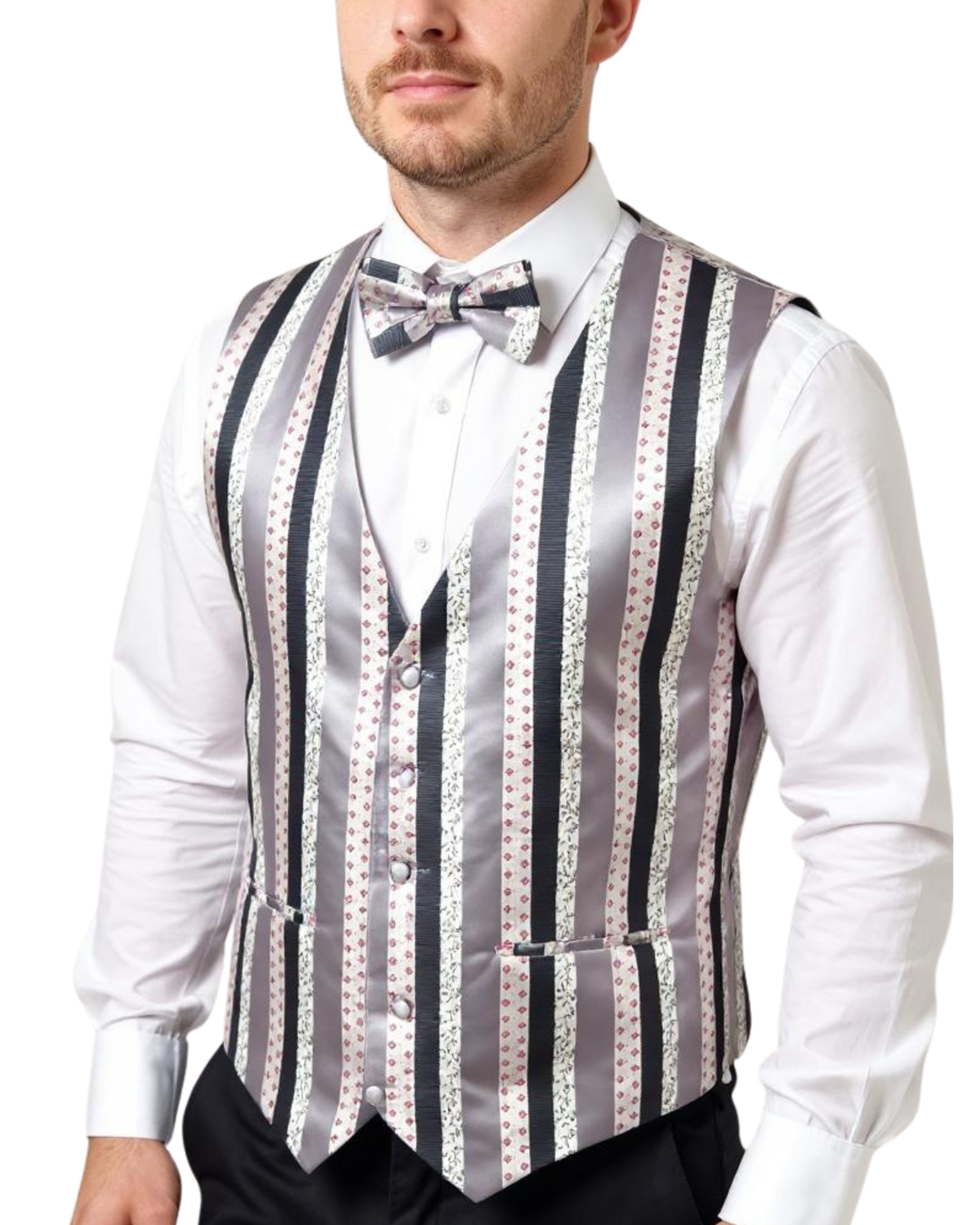 Ferrecci Mens Vest AG Adjustable Vest Set