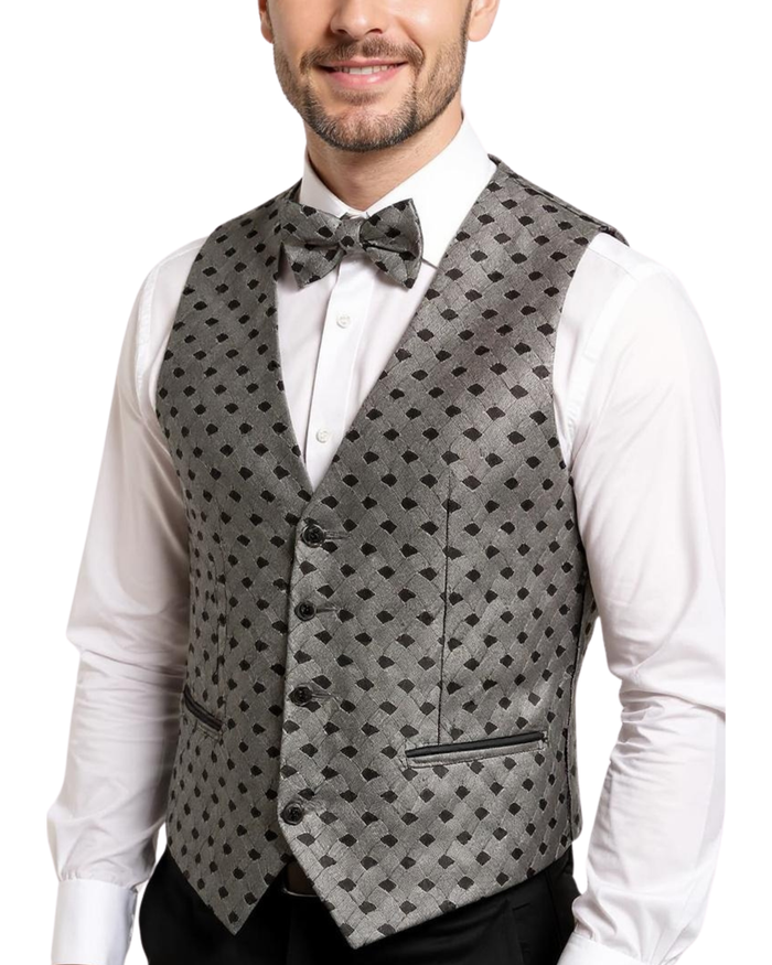 Ferrecci Mens Vest AJ Adjustable Vest Set