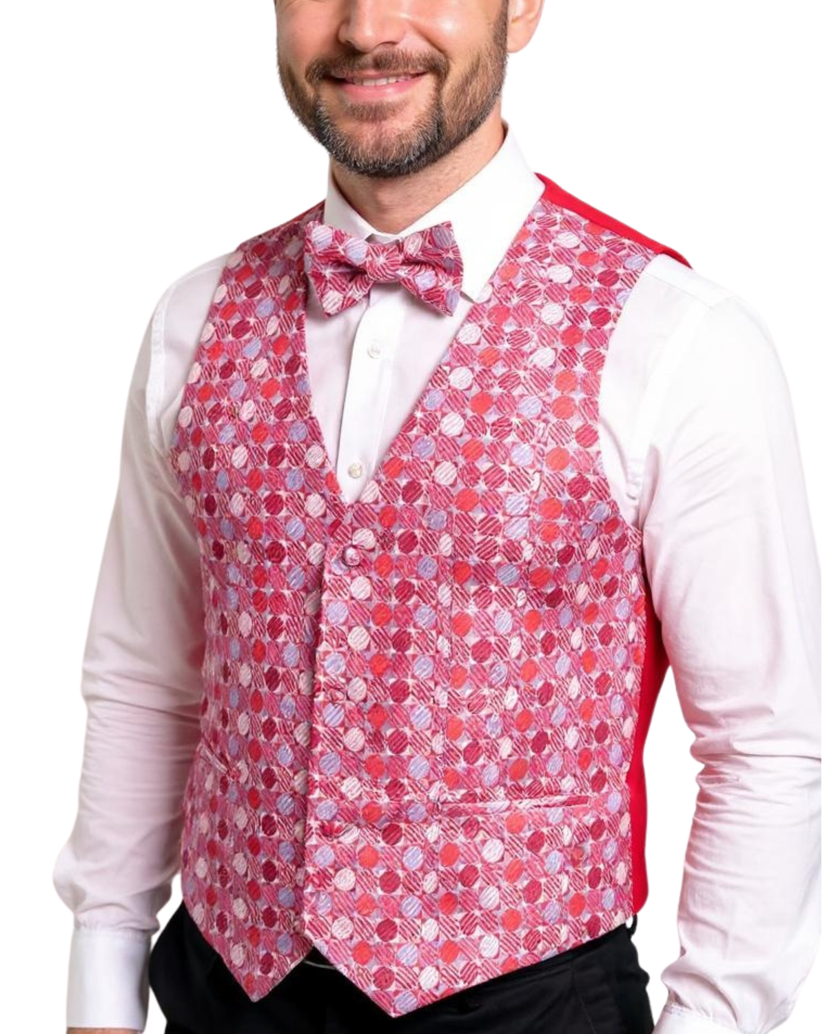 Ferrecci Mens Vest L Adjustable Vest Set