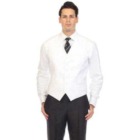 Solo Adjustable Casual & Formal White Vest