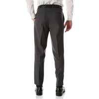 Ben Medium Grey Wool Blend Modern Fit Traveler Pants | Grey Wool Pants for Men - Ferrecci USA 