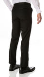 CROMWELL Slim Fit Black Tuxedo Pants - Ferrecci USA 