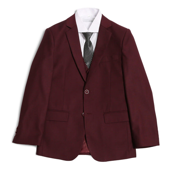 Ferrecci Boys JAX JR 5pc Suit Set Burgundy - Ferrecci USA 