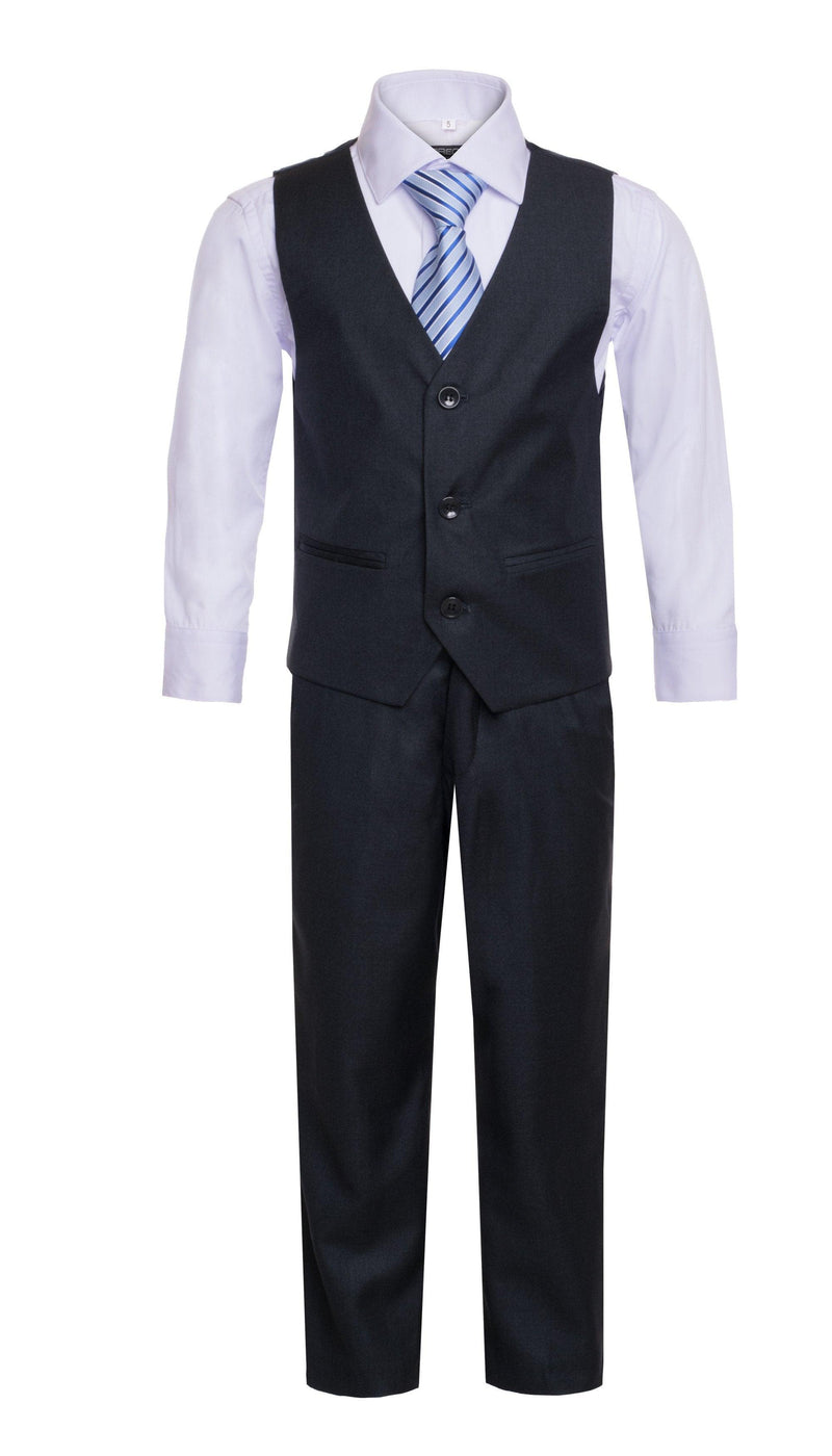 Ferrecci Boys JAX JR 5pc Suit Set Charcoal - Ferrecci USA 