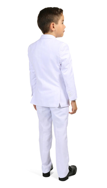 Ferrecci Boys JAX JR 5pc Suit Set White - Ferrecci USA 