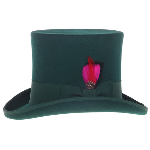 Premium Wool Hunter Green Top Hat