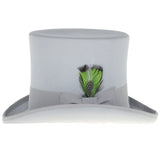 Light Grey Wool Top Hat