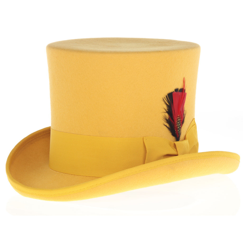 Premium Wool Gold Top Hat – FHYINC