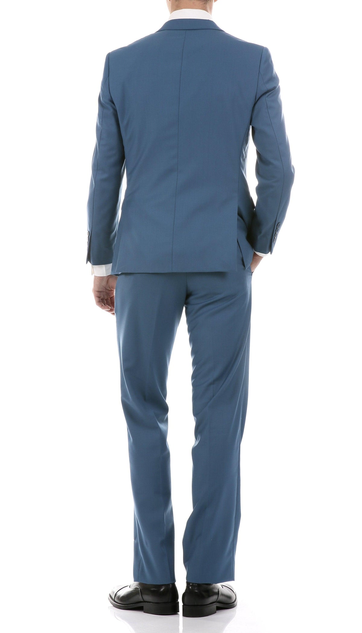 Oslo Teal Notch Lapel 2 Piece Slim Fit Suit - Ferrecci USA 