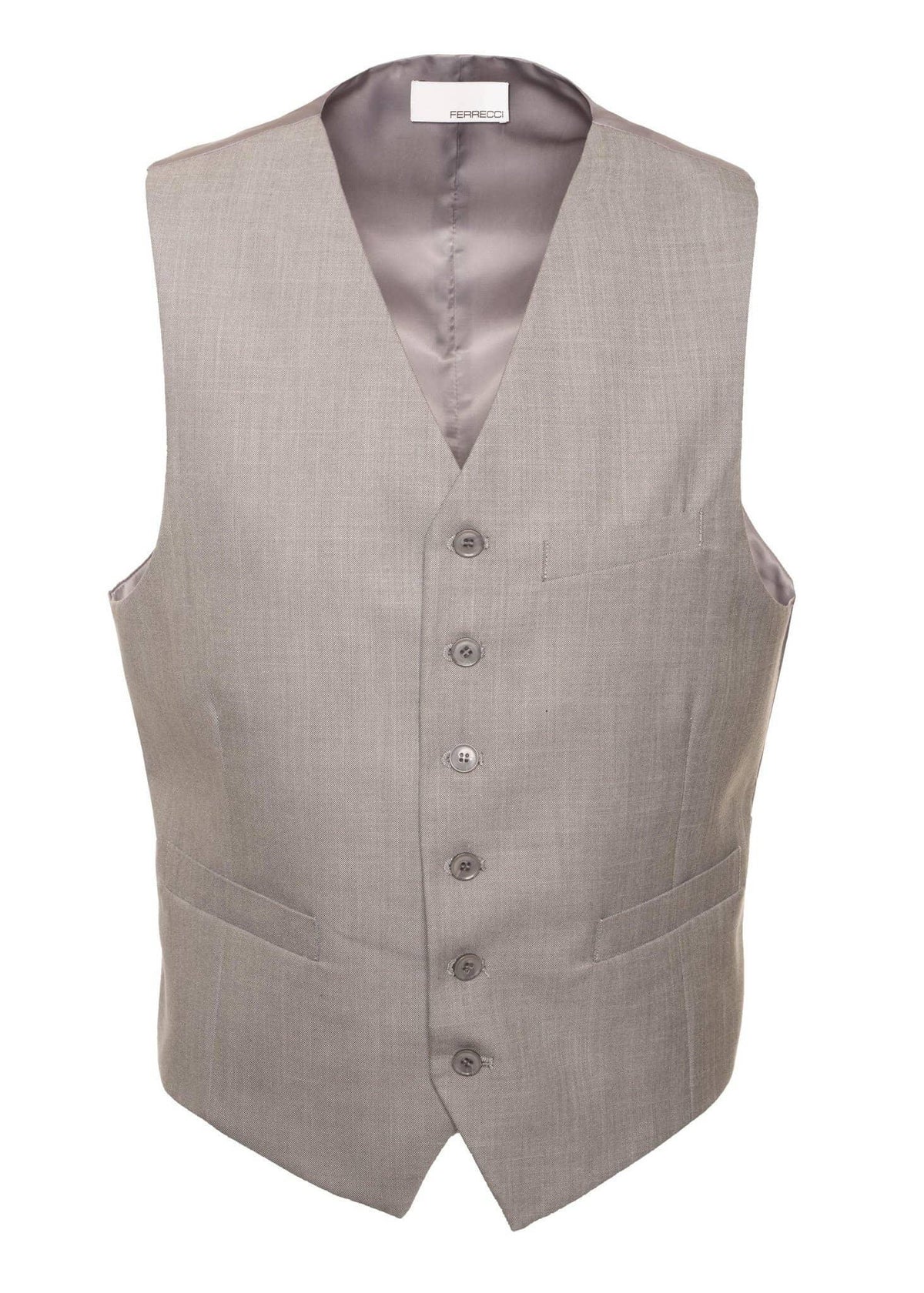 Mens Casual & Formal Light Grey Vest Mens Casual & Formal Light Grey Vest