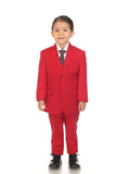 Ferrecci Boys Red JAX JR 5pc Suit Set