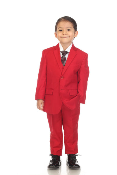 Ferrecci Boys Red JAX JR 5pc Suit Set