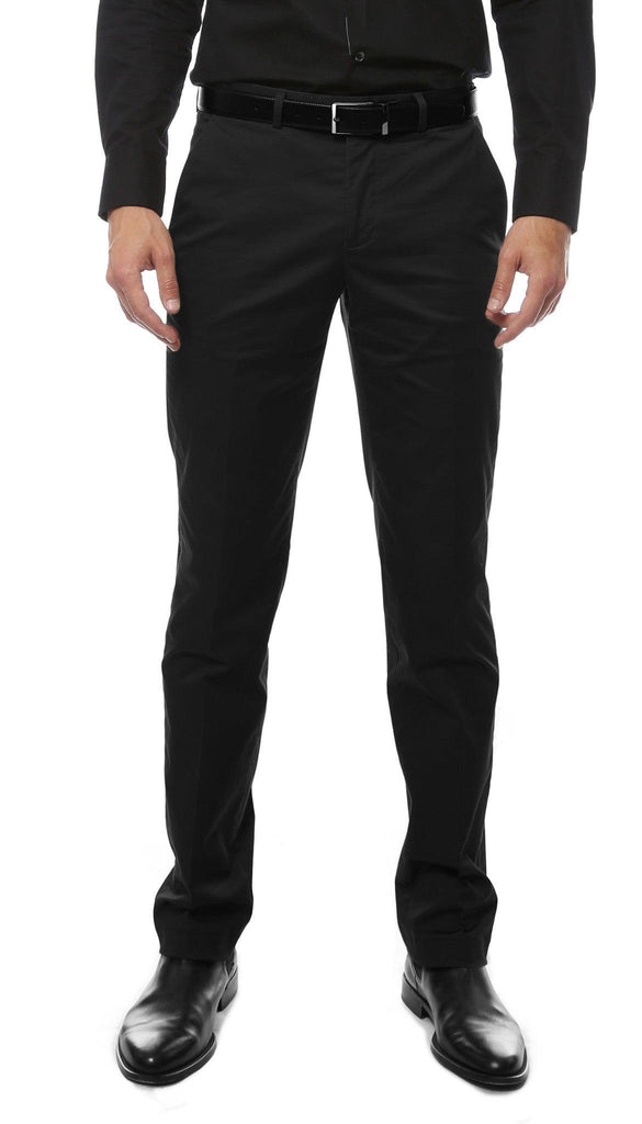 Zonettie Kilo Black Straight Leg Chino Pants - Ferrecci USA 