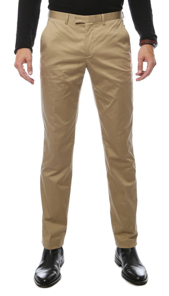 Zonettie Kilo Khaki Straight Leg Chino Pants - Ferrecci USA 