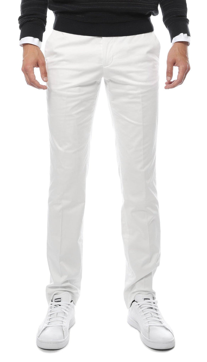 Zonettie Kilo Off White Straight Leg Chino Pants - Ferrecci USA 