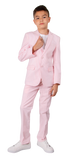 Ferrecci Boys Seersucker 2pc Suit Set Pink