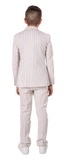 Ferrecci Boys Seersucker 2pc Suit Set Tan