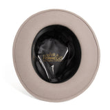 Crushable Light Grey 100% Australian Wool Fedora Hat