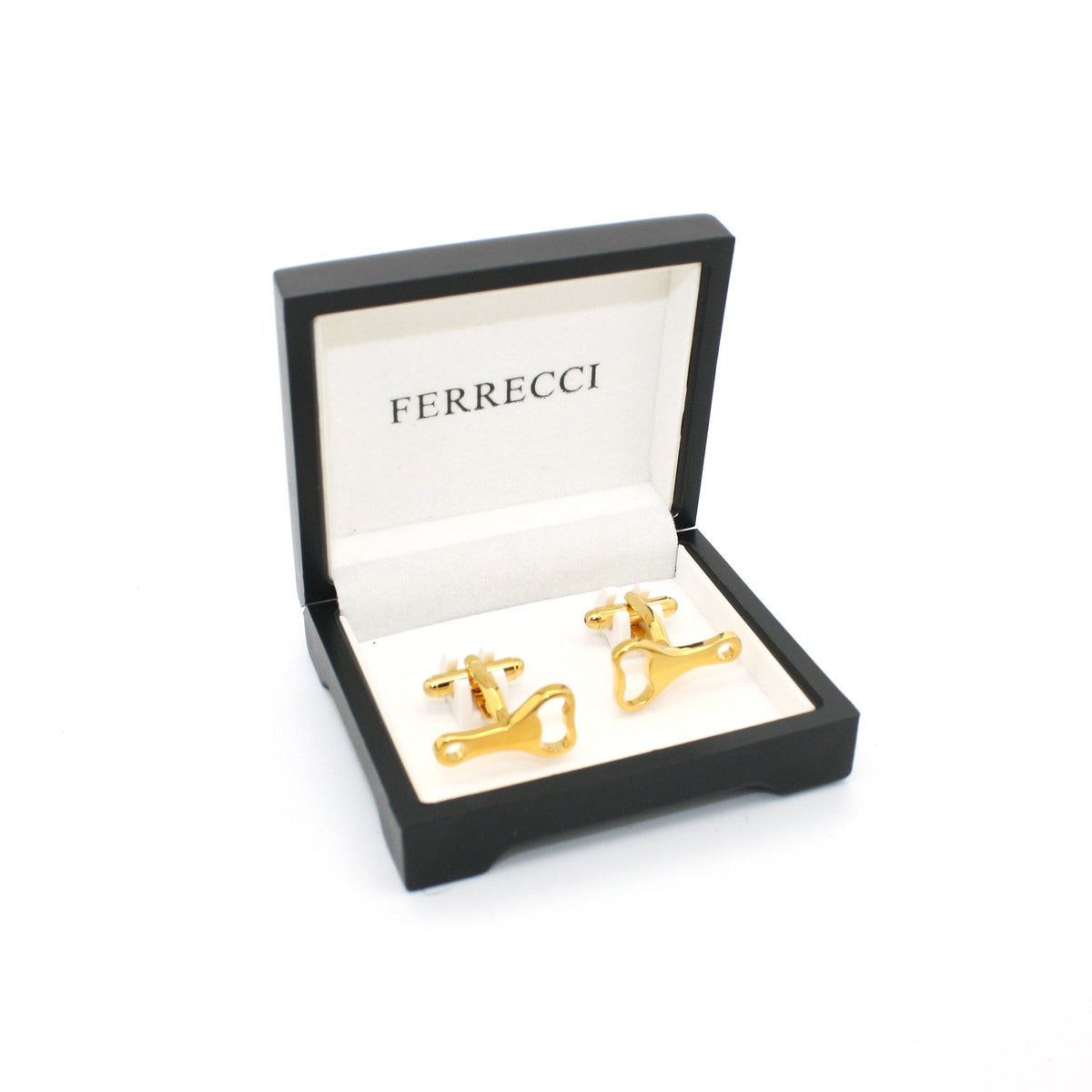 Goldtone Bottle Opener Cuff Links With Jewelry Box - FHYINC