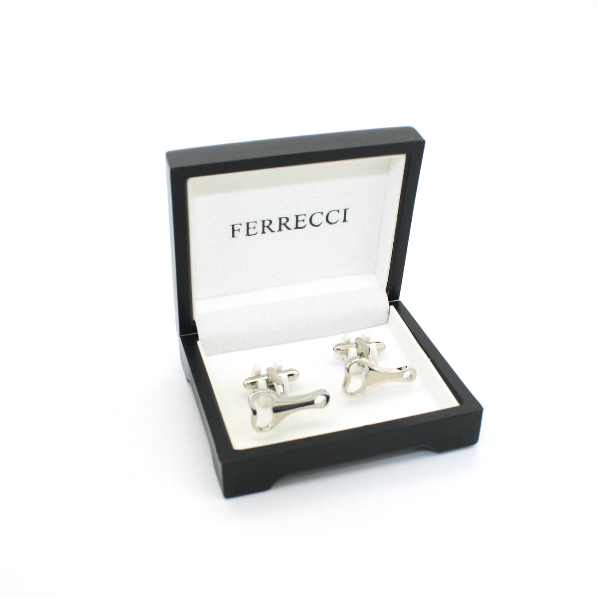 Silvertone Bottle Opener Cuff Links With Jewelry Box - FHYINC