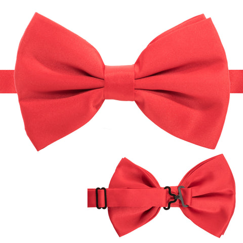 Axis Red Adjustable Satin Bowtie