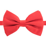 Axis Red Adjustable Satin Bowtie - FHYINC best men's suits, tuxedos, formal men's wear wholesale