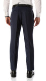 Ben Blue Wool Blend Modern Fit Traveler Dress Pants - FHYINC best men's suits, tuxedos, formal men's wear wholesale