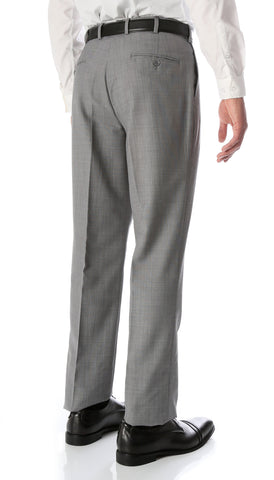 Ben Light Grey Wool Blend Modern Fit Traveler Dress Pants