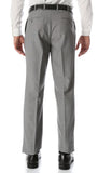 Ben Light Grey Wool Blend Modern Fit Traveler Dress Pants - FHYINC best men's suits, tuxedos, formal men's wear wholesale