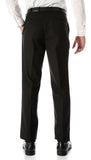 Ben Black Wool Blend Modern Fit Traveler Dress Pants - FHYINC best men's suits, tuxedos, formal men's wear wholesale