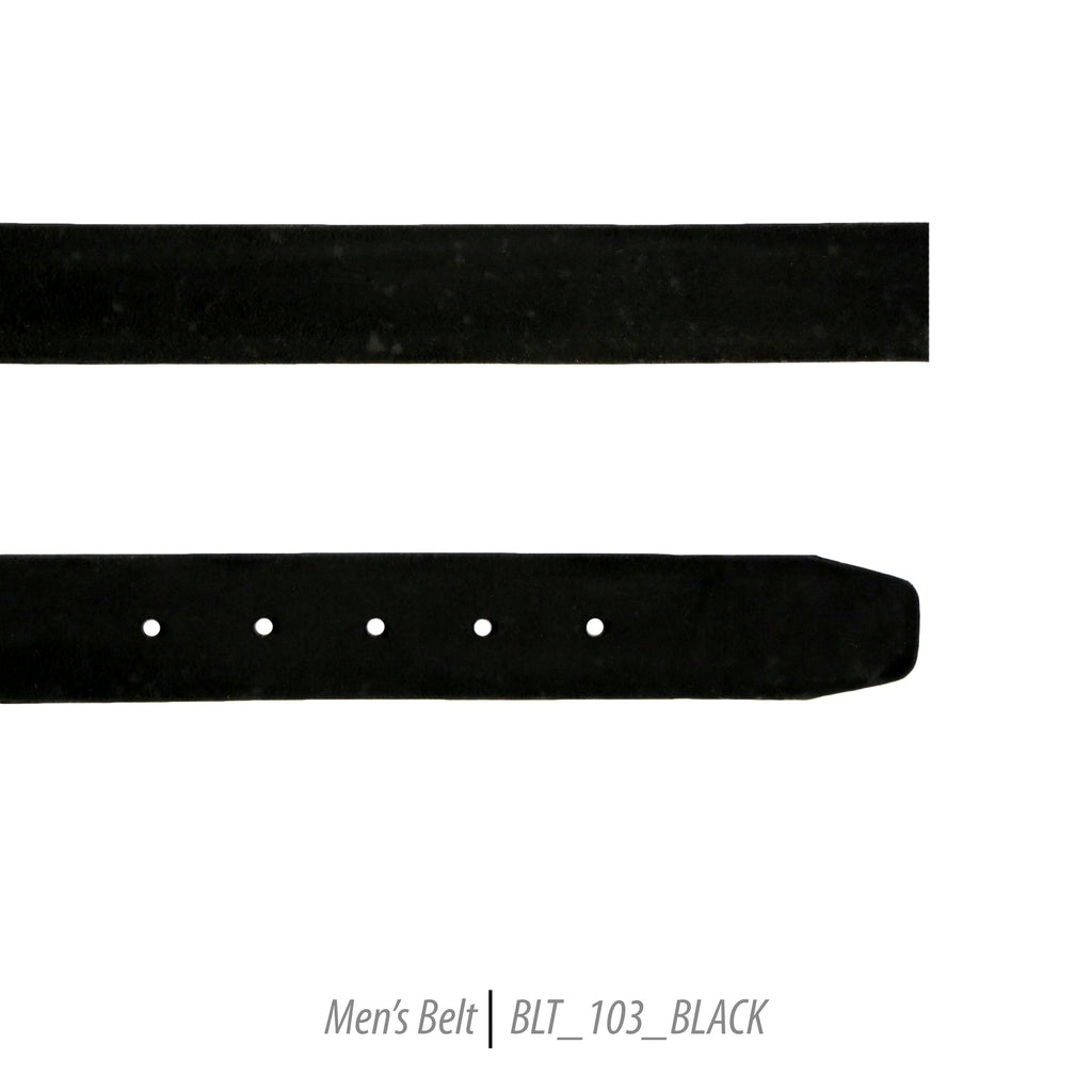 Ferrecci Mens 100% Genuine 103 Black Leather Belt - One size Fits All - FHYINC best men